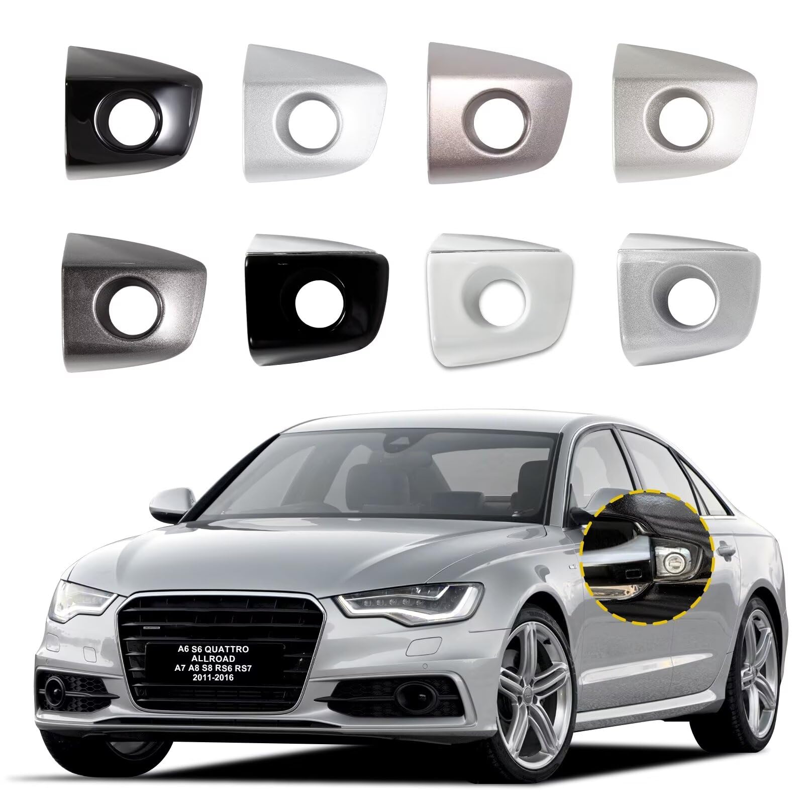 Amazon.com: Goholy Door Handle Cover Cap Compatible with Audi A6